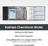 Pacific Mailer 7 Ring Check Binder, Dark Blue, 3-On-A-Page Holder, 500 Checks Capacity