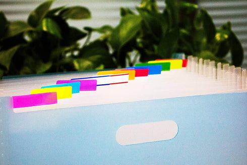 ELII 300 Pcs 2 Inch Sticky Index Tabs, Colorful Writable Transparent Book Tabs for Notebooks and Annotating