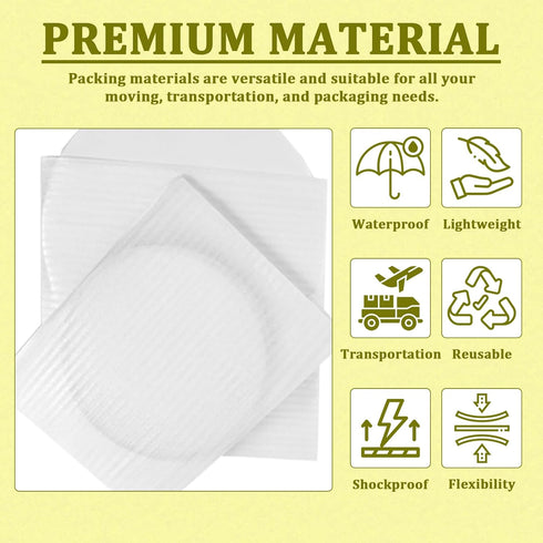 YGPHO 100PCS 12"x16" Packaging Packing Packing, Cushion Foam Pouches, Moving and Supplies for Dishes and Fragile Item