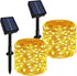 Solar String Lights Outdoor Waterproof 2 Pack Total 66ft 200LED 8 Modes