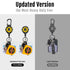 MNGARISTA Upgraded Heavy Duty Retractable Keychain, 10 oz Retraction with Belt Clip and Carabiner, 2 Pack