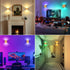 Set 13 Dimmable Lightess RGB Rechargeable Wall Sconces of Two with Remote Control, Colors LED Cordless Wall Lights
