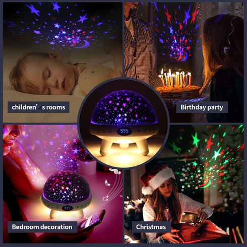 YACHANCE 9 20 Baby Night Light Star Projector Night Light projector for Kids Room with Sound Machine White Noise