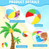 Summer Beach Ball Bulletin Board Decoration Set Summer Theme Borders and Paper Cutouts for Classroom Decor