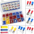 300 PCS Insulated Wire Electrical Connectors - Butt, Ring, Spade, Quick Disconnect Assortment Kit