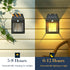 2-Pack 8.2" 3 H Outdoor Solar Powered Wall Sconce Lights Dawn to Dusk Motion Sensor Lighting Modes for Porch Garage
