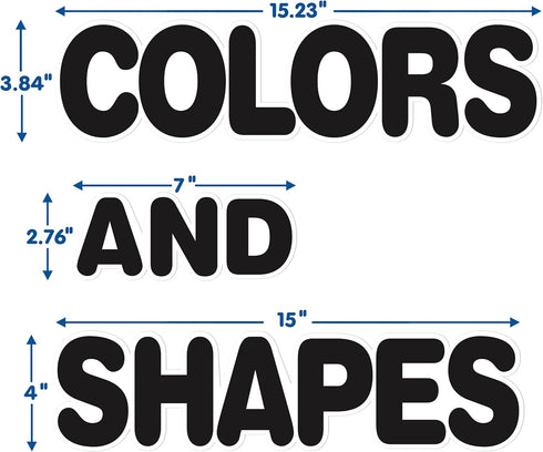 Eureka Crayola Colors and Shapes Classroom Bulletin Board Set, 28 Pieces for Teachers