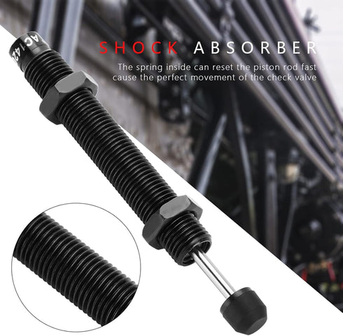 Hilitand Oil Pressure Shock Absorber, Black M14 x 20mm Stroke for Pneumatic Air Cylinder AC1420-2