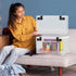 Lock Box with Locker, Lockable Cabinet for Office, School, Home Personal Items Safe, Medicine Organizer, Clear