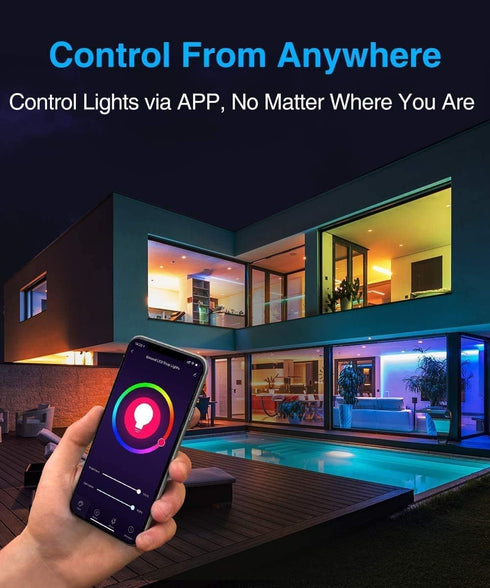 Smart LED WiFi Controller, Wireless 24 Keys RF Remote Control for RGB LED Strip Lights, 2 Pack