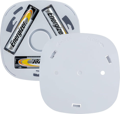Closets 37107 (2 Pack) Energizer LED Tap Light, Battery Operated Stick-On Lights, White, Wireless Portable, Ideal