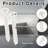 GeekNi 60Pcs 3 Inch Vinyl Shutter Fasteners Strongest Plastic Shutter Screws Window Shutters Hardware Exterior Spikes
