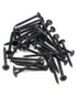 100pcs #6 x 1-3/4" Flat Head Phillips Drywall Screws, Carbon Steel 1022A, Black Phosphate