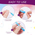 Non Sharpening Pencils, HB Translucent Stackable Pencils with Matching Eraser, 100 Pack, 7 Colors
