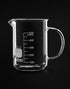 QWORK Beaker with Handle, 500ml Measuring Cup, Borosilicate Glass,Beaker Mug with Pouring Spout, 2 Pack by QWORK