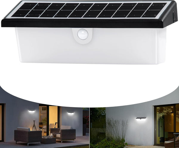 EMANER Motion Solar Flood Light Large 2500LM Bright, 3 Lighting Modes Security