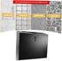 Stainless Steel Bathroom Tissue Holder Square Design Adhesive Mounted Hand Towel Rack for Home and Hotel Toilet Storage