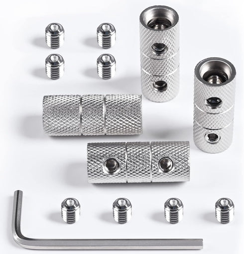 4 Gauge Wire Connectors, Nickel Plated Brass Splice Connectors, 4 Gauge Battery Cable Connector, 4 Packs