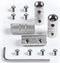 4 Gauge Wire Connectors, Nickel Plated Brass Splice Connectors, 4 Gauge Battery Cable Connector, 4 Packs