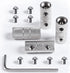 4 Gauge Wire Connectors, Nickel Plated Brass Splice Connectors, 4 Gauge Battery Cable Connector, 4 Packs
