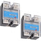 BlueStars 2PCS Solid State Relay SSR-25DD: DC to DC Input 3-32VDC Output 5-200VDC 25A Module