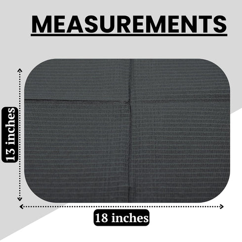 125 13"x18" 3 (125, Black Disposable Dental Bibs | Ply Waterproof Dental/Tattoo/Nail Bib for Patients | Dental Tray