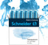 Schneider Ink Cartridge Pastel, Standard Format, Ball Closure, Refill for Fountain and