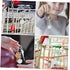 1piece GANAZONO Trolley Tokens Key Quarter Keychain Holder Shopping Cart Coin Keyring for Women