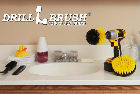 Bathroom Cleaning Tools - Drill Brush Attachment Set, Scrub Brush for Shower, Tile Cleaner