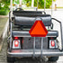 T&R Metal Safety Triangle Sign for Slow Moving Vehicles - 14 x 16 Inches, Reflective, UV Protected, Waterproof, Fade