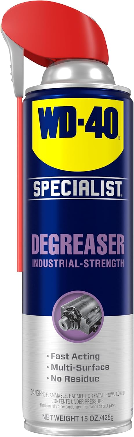 WD-40 Specialist Degreaser with Smart Straw, Heavy-Duty Formula for Engines, 15 Oz