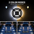 4 Pack 2 IP68 Solar Driveway Lights, Heavy Duty Driveway Lights Solar Powered Color Mode (Cool/Warm White) Waterproof
