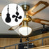 Ymapinc 2pcs 13inch Bulb Ceiling Fan Pull Chain Ornaments, Black Fan Pulls Decorative Chain for Ceiling Light, Extender