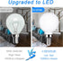 KLY Bulb E12, 4000K Bulbs, 50W Bulbs A15 500LM, CRI90, Dimmable, 6 Pack Ceiling Fan Light Natural Daylight Candelabra
