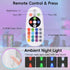Hirzsjoy 16 Dimmable, 1500mAh LED Wireless Wall Sconce with Remote, Colors Changing, Motion Sensor Light Indoor