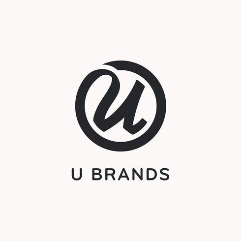 U Brands 16 x 20 Inches Cork Bulletin Board - Black Wood Frame Square Fashion Design Print (305U00-01)