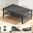 2-Tier ECOLOVI Computer Monitor Stand Riser, Desk Organizer for Monitor, Printer & Laptop Stand, Desktop Workspace