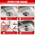 Flexible Grabber Claw Pick Up Reacher Tool, 63 Inch Bendable Hose Pickup Tool for Drain Snake Hair Clog Remover