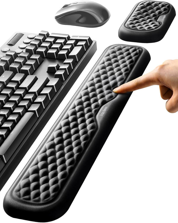 Vaydeer Wrist Rest for Keyboard and Mouse, Computer Ergonomic Wrist Support Pad,