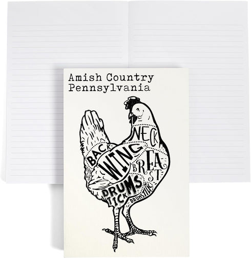 Amish Country, Pennsylvania, Butchers Block Meat Cuts, Black Chicken on White Press