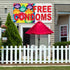 Fastasticdeals 4 Grommets 16x40Inches Vinyl Banner Multiple Sizes Free Condoms Red Rainbow Health & Medical Outdoor