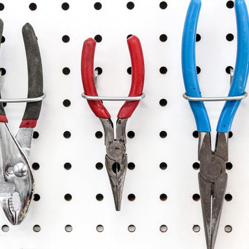 5pcs Gadpiparty Metal Pegboard Hooks Heavy Duty Tool Organizer Hooks for Garage Workshop Workbench Storage