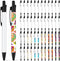Yexiya Sublimation Pens, Blank Heat Transfer Ballpoint Pen with Shrink Wrap, Customized Clip for School Supplies