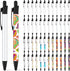 Yexiya Sublimation Pens, Blank Heat Transfer Ballpoint Pen with Shrink Wrap, Customized Clip for School Supplies