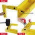 50698 300LBS 16"x16" Maxworks Square Furniture Dolly Moving Cart Appliance Roller, Yellow, Capacity