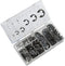 NEIKO 50455A E-Clip Assortment Set, 300 PCS, 9 SAE Sizes, High Carbon Steel Circlip Kit