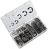 NEIKO 50455A E-Clip Assortment Set, 300 PCS, 9 SAE Sizes, High Carbon Steel Circlip Kit