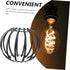 Zerodeko European and American Iron Simple Chandelier, Vintage Industrial Metal Wire Cage Lamp Shade