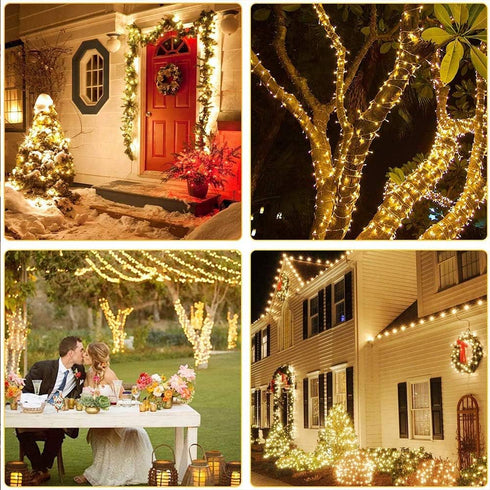 175Ft 500 8 Christmas Lights Outdoor, LED Christmas String Lights with Modes, Timer, Waterproof Fairy Twinkle Light