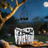 5ft 1 Solar Hanging Crystal Chandelier Outdoor Garden Decorative Lights Bright White LED Strip Waterproof Hanging